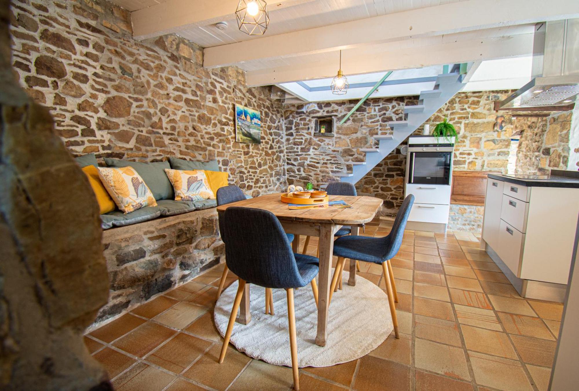 Ti Vaen I Maison Traditionnelle Bretonne & Sauna Lanvéoc 외부 사진
