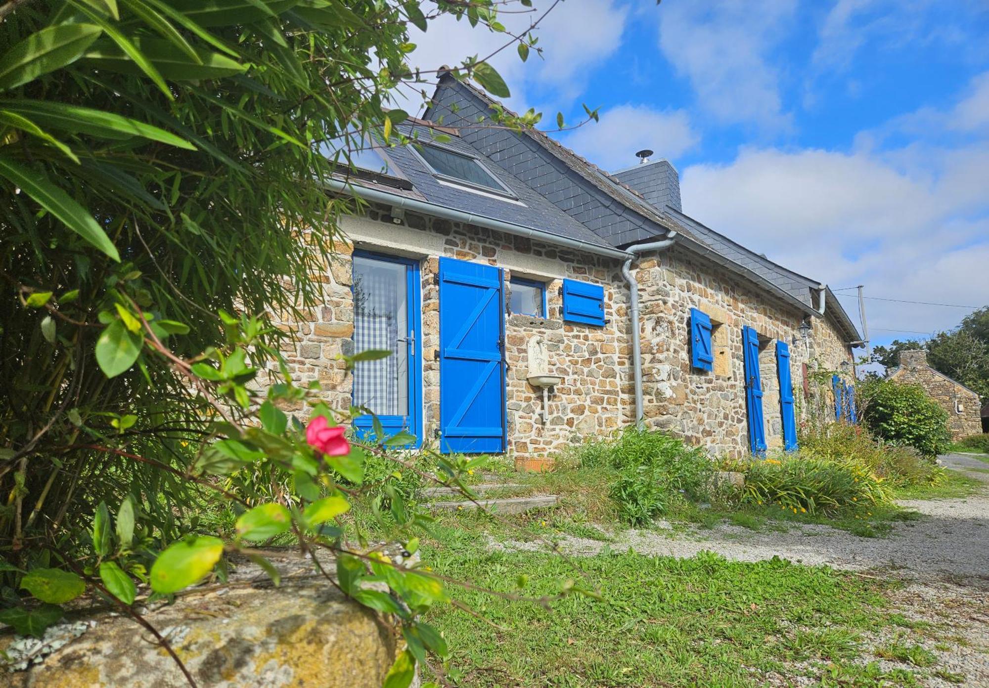 Ti Vaen I Maison Traditionnelle Bretonne & Sauna Lanvéoc 외부 사진